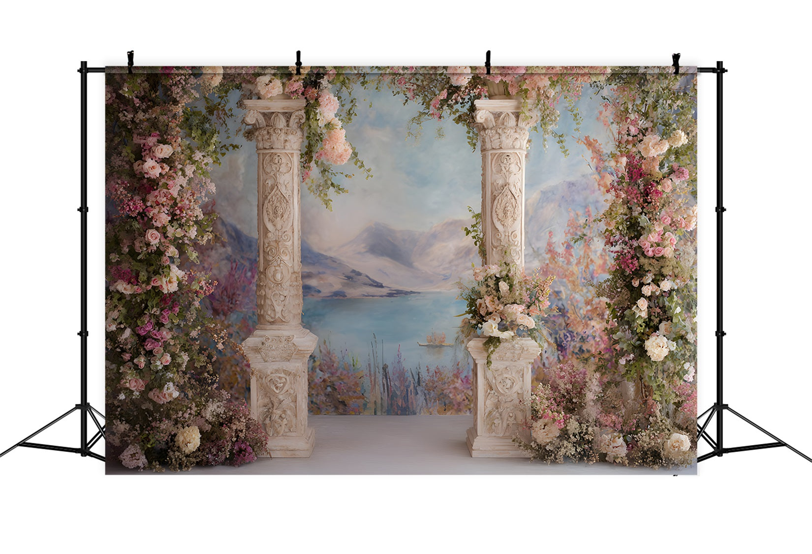 Muttertag Fotohintergrund Blumensäulen Bergblick Muttertag Fotohintergrund Ideen von Magali