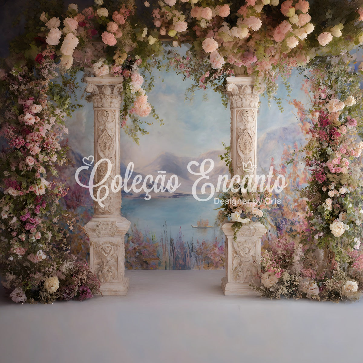 Muttertag Fotohintergrund Blumensäulen Bergblick Muttertag Fotohintergrund Ideen von Magali