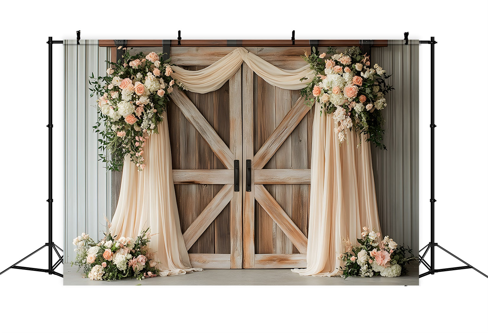 Ideen für Muttertags-Hintergründe Rustikaler Blumenbogen Muttertags-Fotoshooting-Hintergrund von Magali