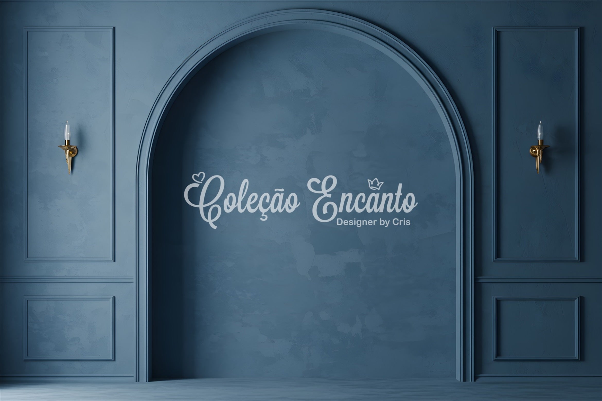 Hintergrund für den Muttertag Blaue Vintage-Wand Torbogen-Hintergründe für den Muttertag von Magali