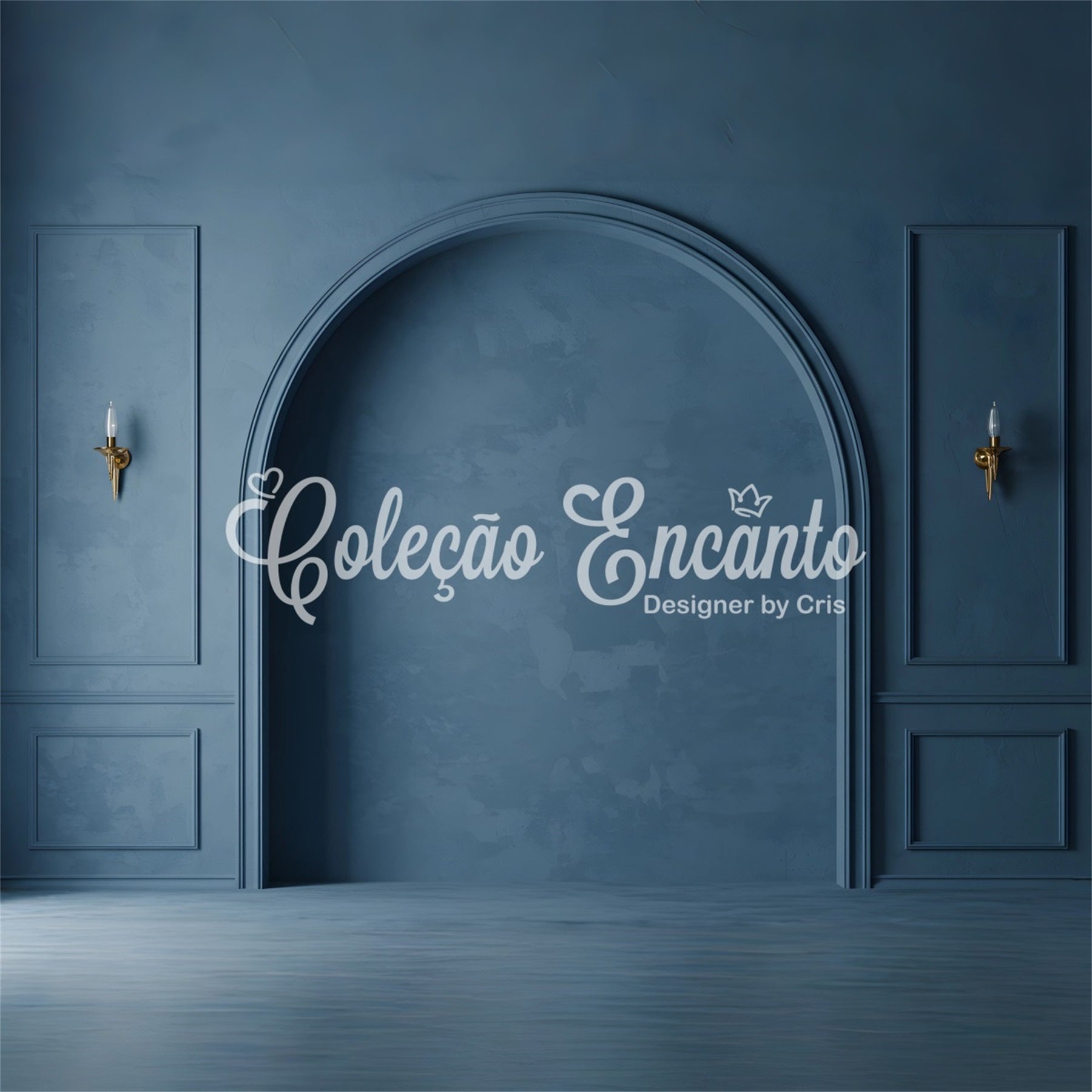 Hintergrund für den Muttertag Blaue Vintage-Wand Torbogen-Hintergründe für den Muttertag von Magali