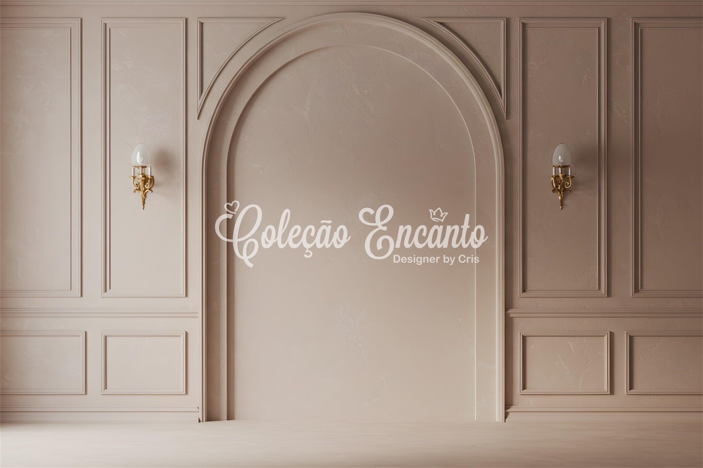 Muttertag-Bildhintergrund Vintage-Wand Beige Torbogen Muttertag-Fotohintergründe Von Magali