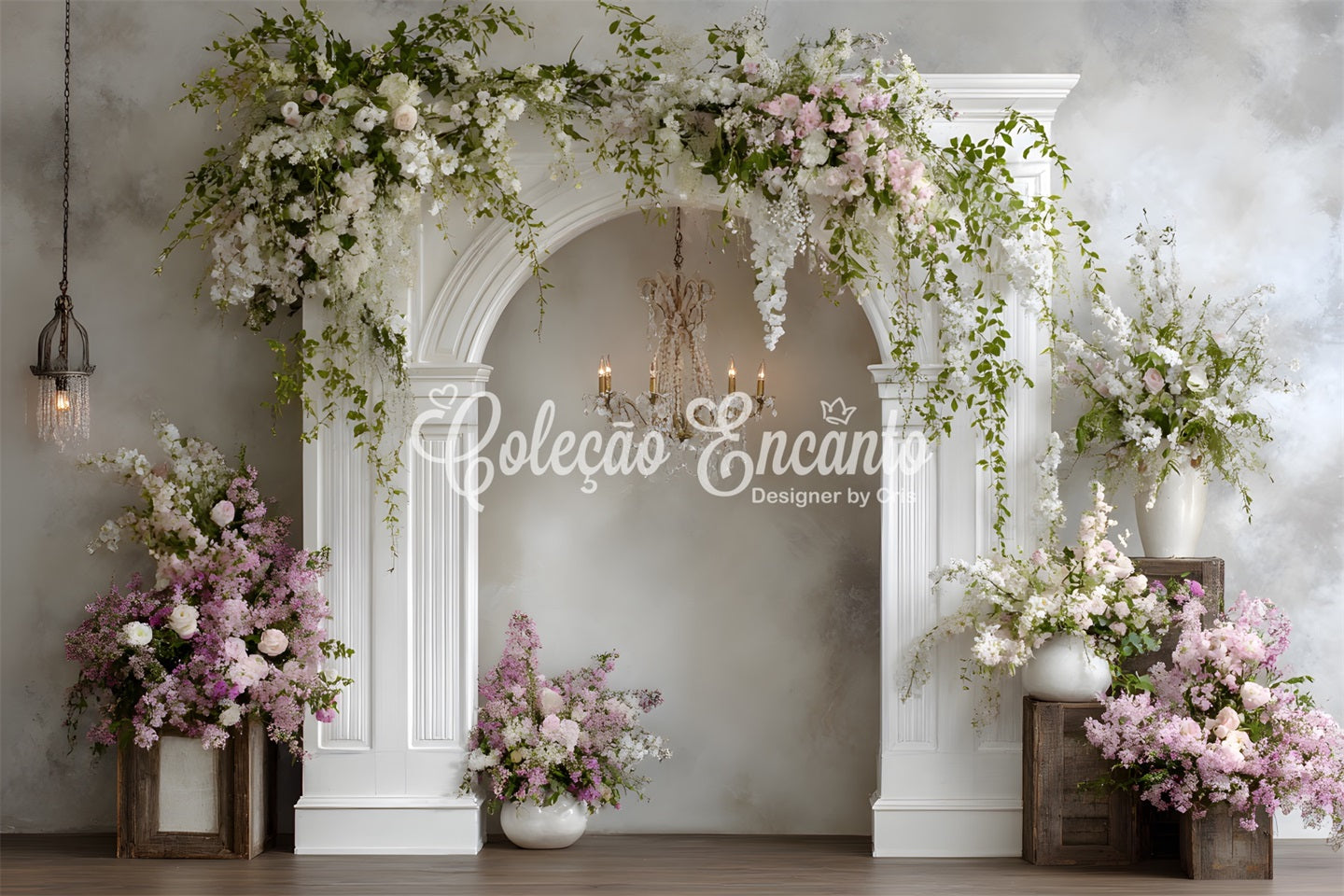 Hintergründe zum Muttertag Eleganter Blumenbogen-Design-Hintergrund Muttertag von Magali