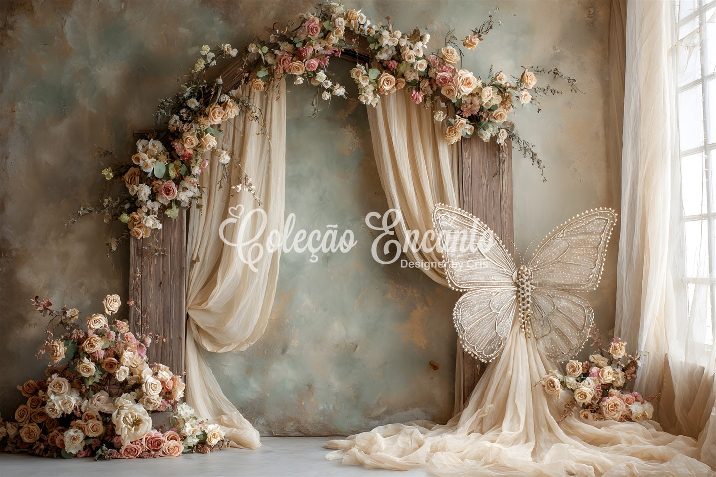 Hintergründe für den Muttertag Eleganter Rosenbogen Schmetterlingshintergründe für den Muttertag Von Magali