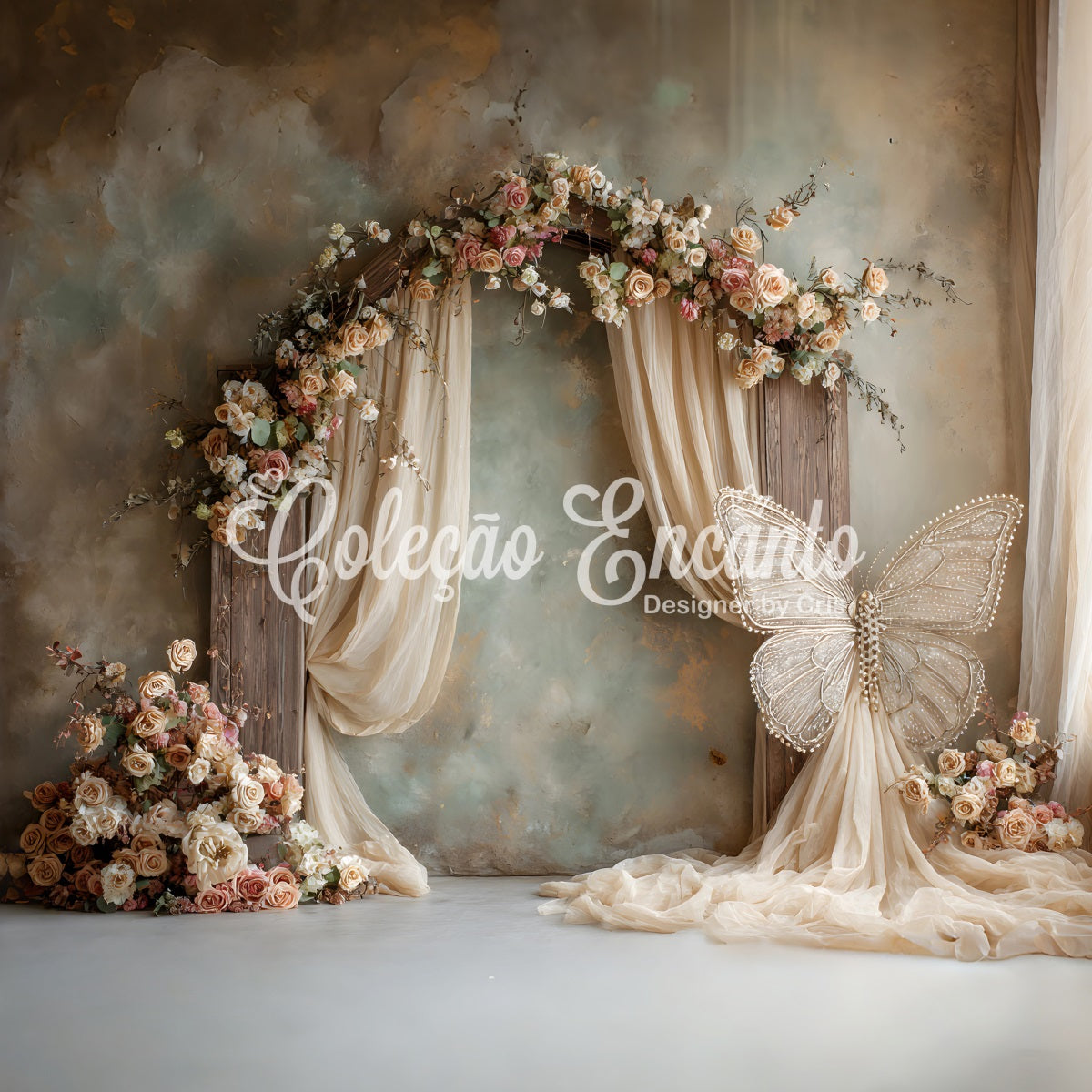 Hintergründe für den Muttertag Eleganter Rosenbogen Schmetterlingshintergründe für den Muttertag Von Magali