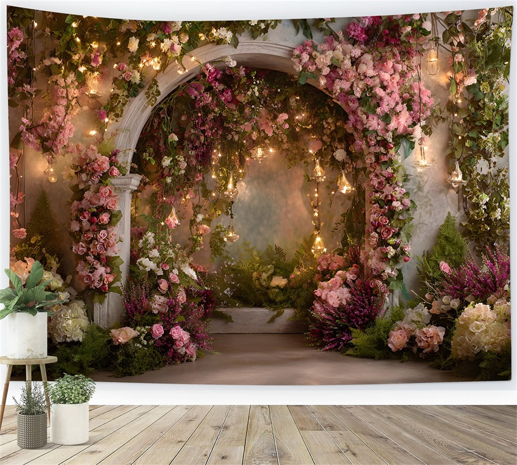 Hintergrund für Muttertagsfotos Feenlicht-Blumengarten Hintergrund zum Muttertag von Magali