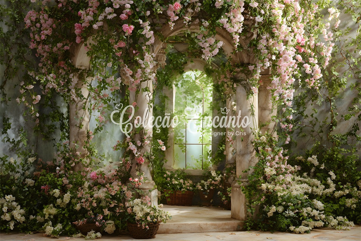 Einfache Fotokulisse zum Muttertag Verspielte Gartenblumenweg-Kulissenideen zum Muttertag von Magali