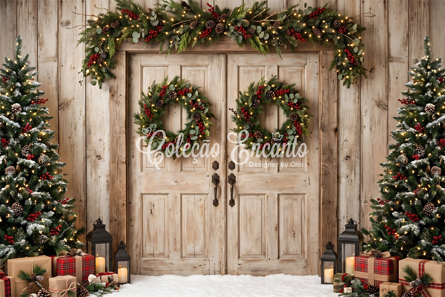 Scheune Tür Szene Holz Wetter Plaid Geschenke Fotobox CEM65-148
