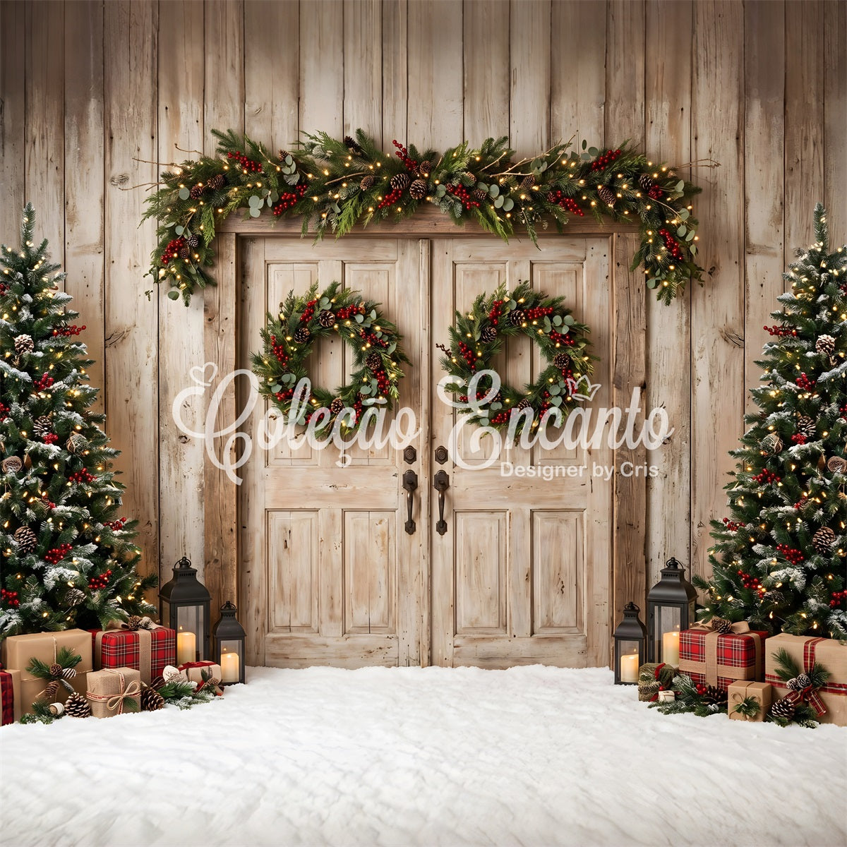 Scheune Tür Szene Holz Wetter Plaid Geschenke Fotobox CEM65-148