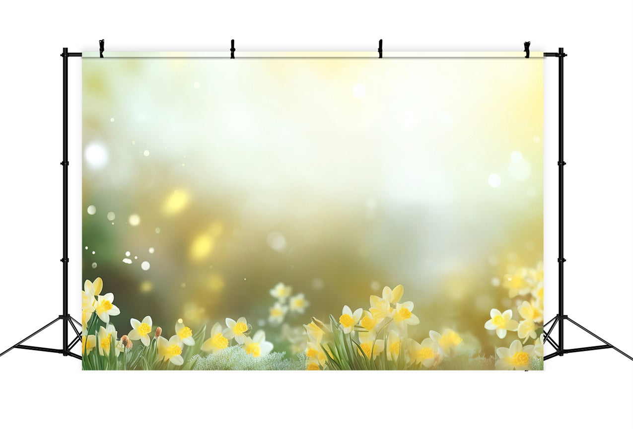 Narzisse Backdrop Glow Gelbe Blume Backdrop CJJ2-1