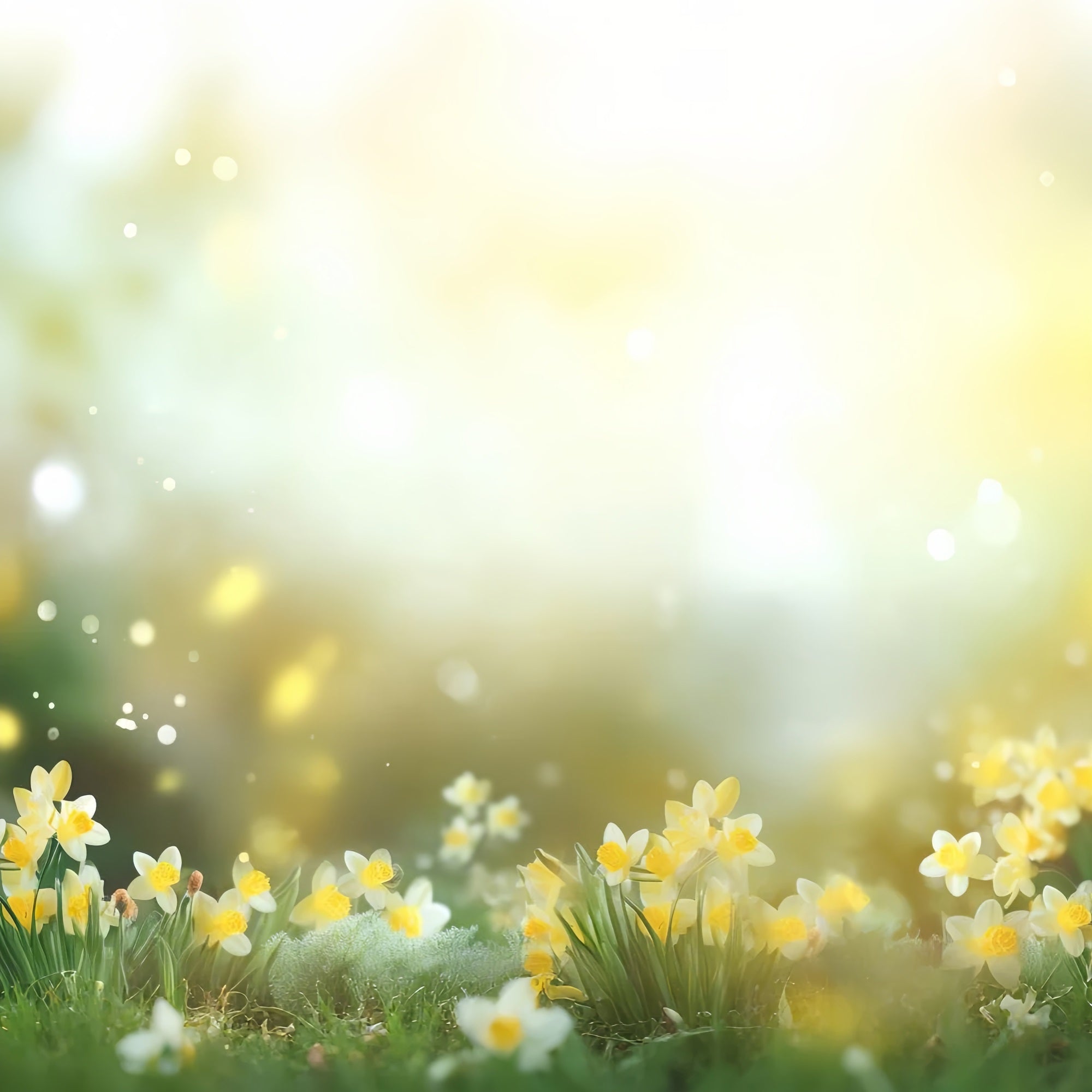 Narzisse Backdrop Glow Gelbe Blume Backdrop CJJ2-1