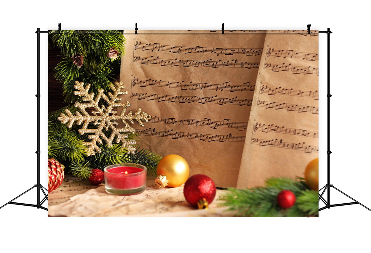 Freude an der Welt Backdrop Noten Weihnachten Backdrop CJJ2-13