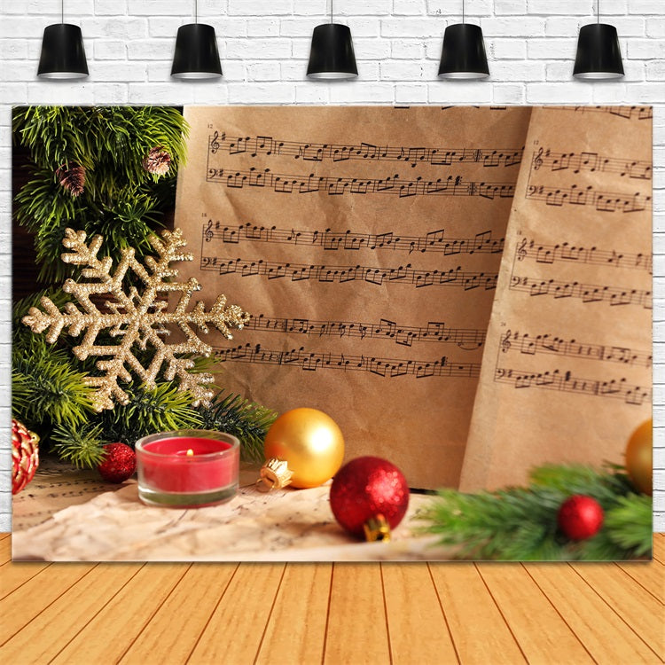 Freude an der Welt Backdrop Noten Weihnachten Backdrop CJJ2-13