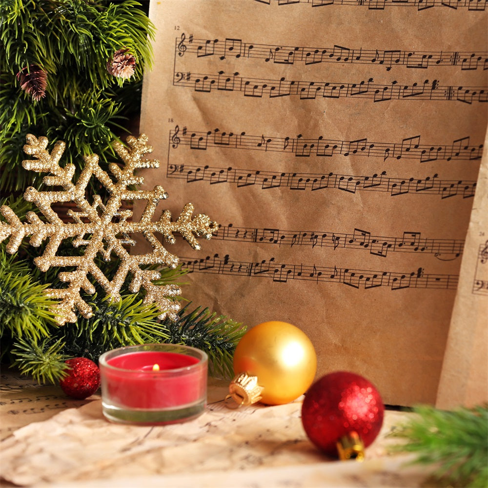 Freude an der Welt Backdrop Noten Weihnachten Backdrop CJJ2-13