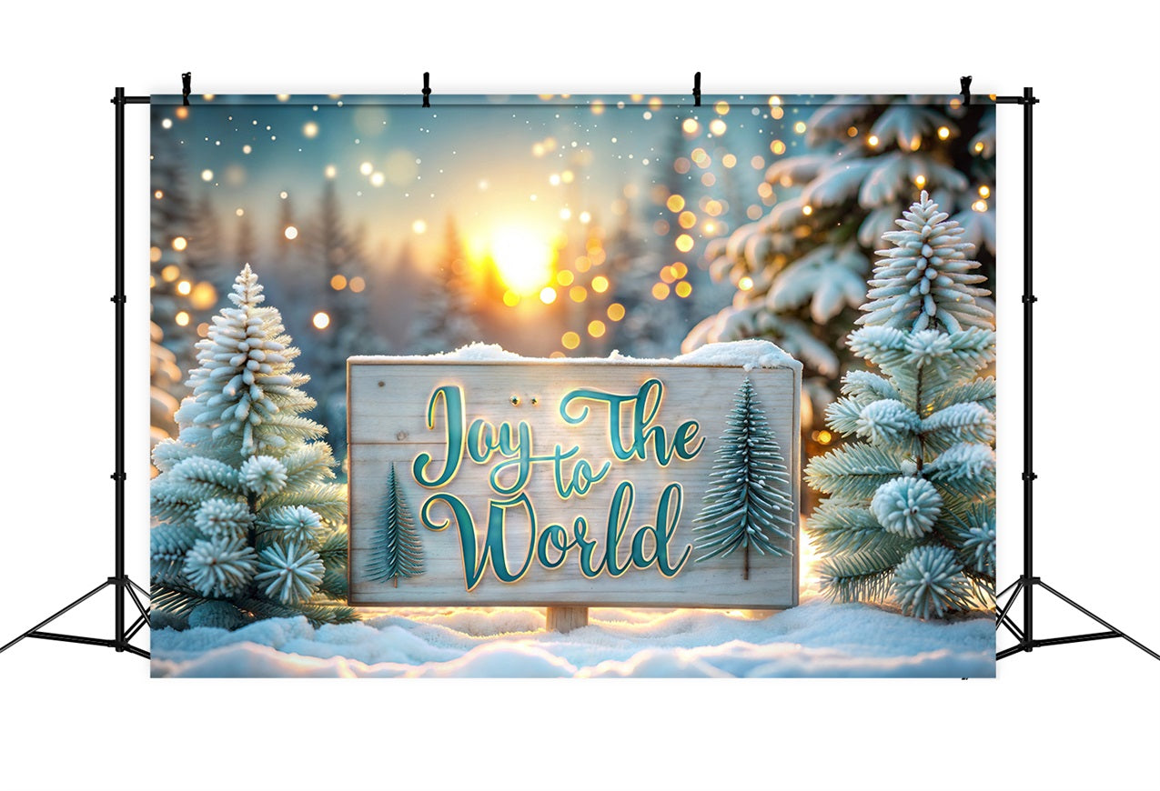 Freude an der Welt Backdrop Weihnachten Schnee Zeichen Backdrop CJJ2-17