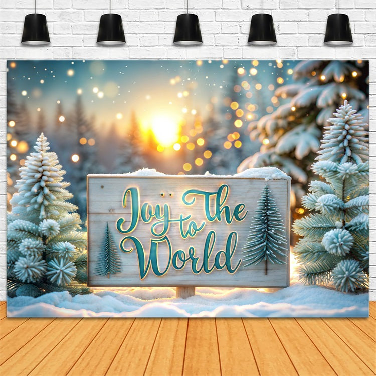 Freude an der Welt Backdrop Weihnachten Schnee Zeichen Backdrop CJJ2-17