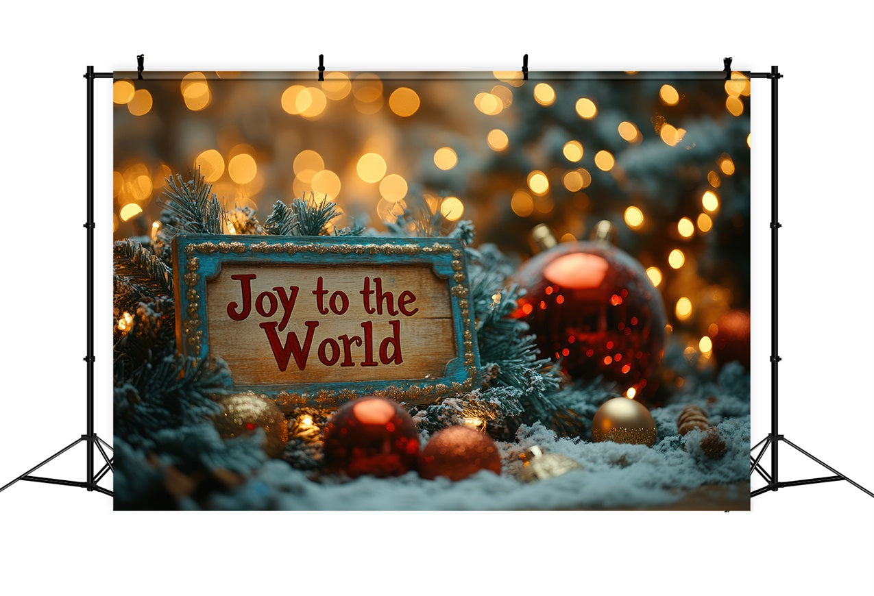 Freude an der Welt Backdrop Golden Glow Christmas Backdrop CJJ2-18