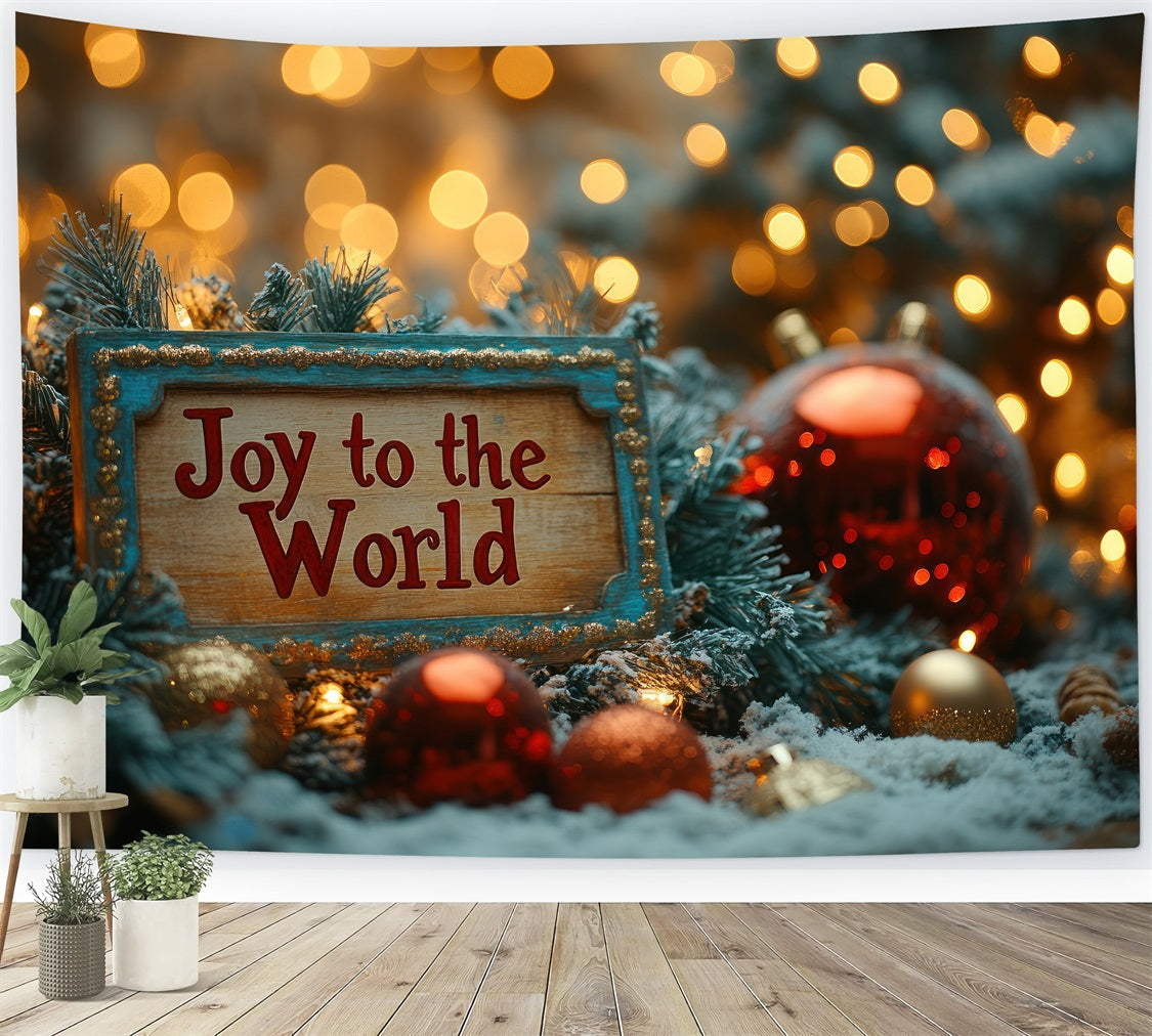 Freude an der Welt Backdrop Golden Glow Christmas Backdrop CJJ2-18
