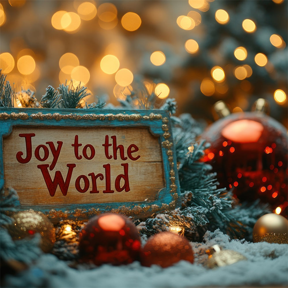 Freude an der Welt Backdrop Golden Glow Christmas Backdrop CJJ2-18