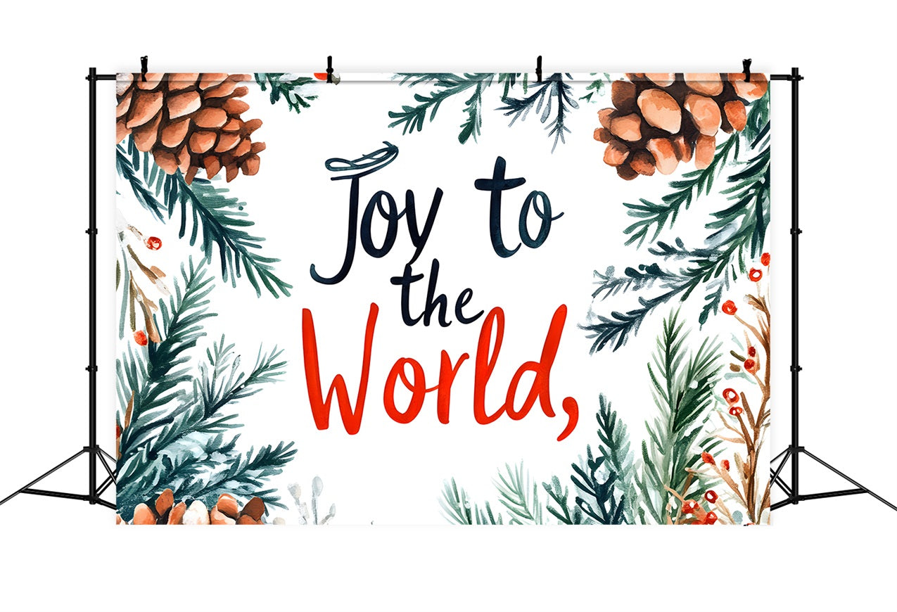 Freude an der Welt Backdrop Tannenzweig Weihnachten Backdrop CJJ2-23