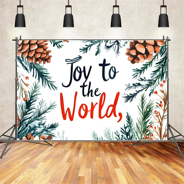 Freude an der Welt Backdrop Tannenzweig Weihnachten Backdrop CJJ2-23