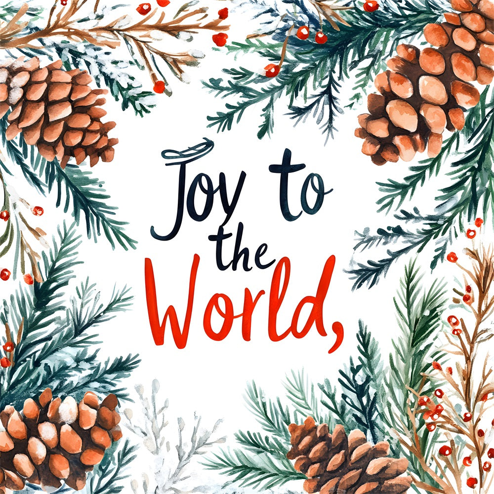 Freude an der Welt Backdrop Tannenzweig Weihnachten Backdrop CJJ2-23