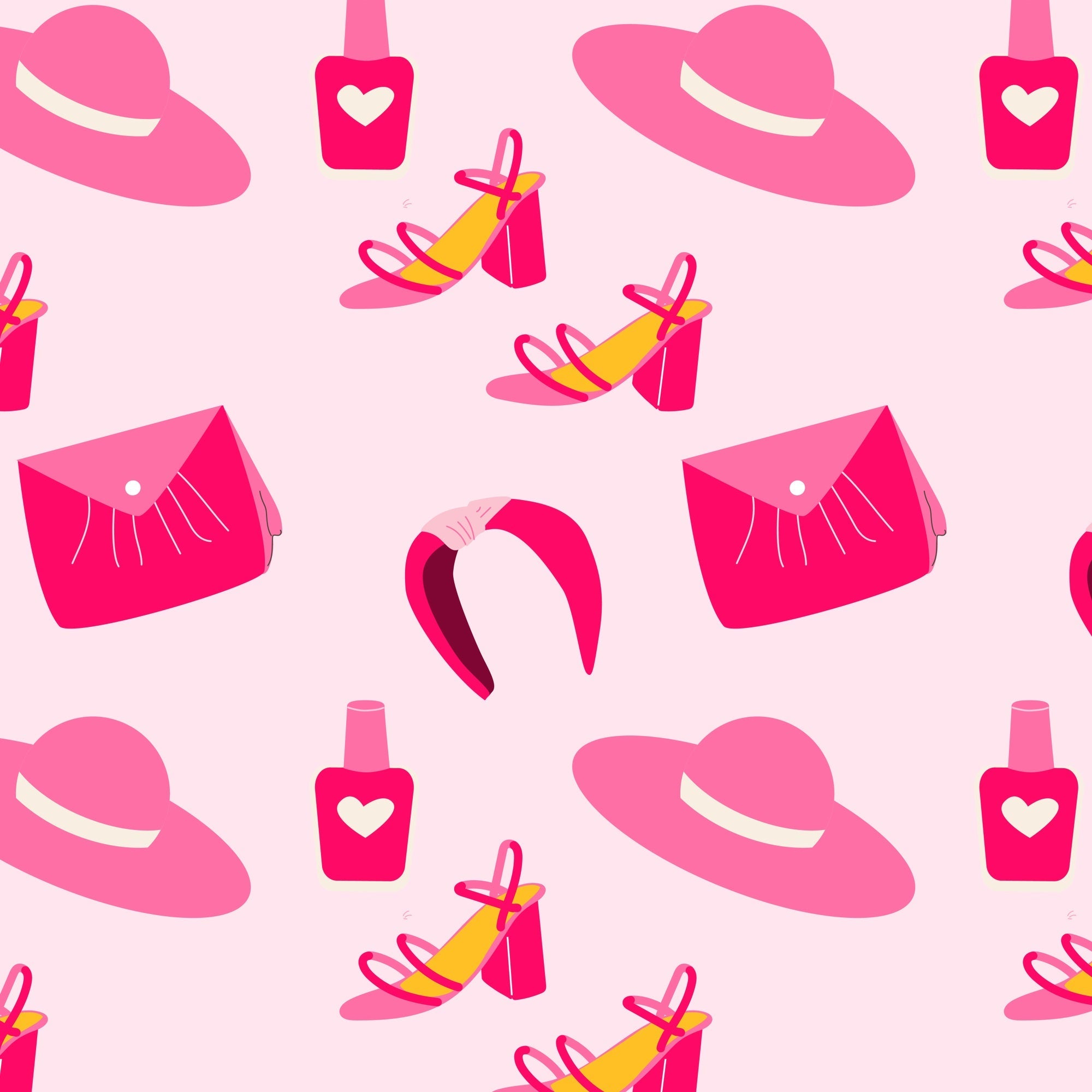 Pink Girl Backdrop Pink Glam Fashion Accessoires Backdrop CJJ2-69