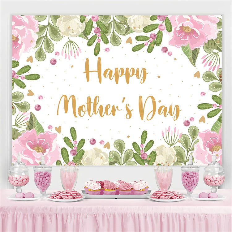Muttertags-Hintergrundbild Anmutige Blumen Grüne Blumen CJJ3-102