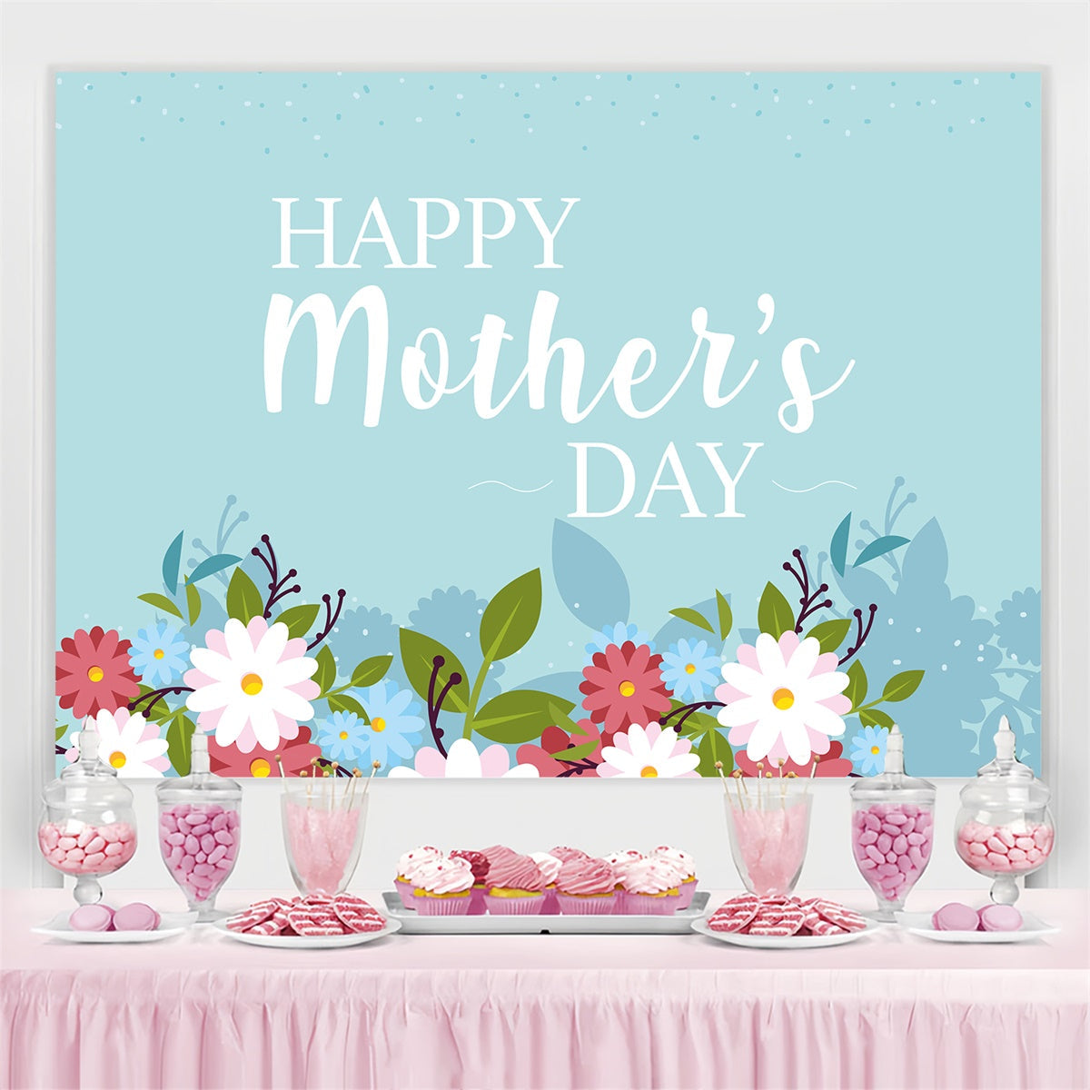 Muttertags-Hintergrundbild Personalisierbare Blumenwiese Tranquille CJJ3-147
