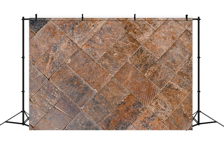 Backdrop Backsteinmauer Rustikal Strukturiert Braun Stein Backdrop CJJ3-20