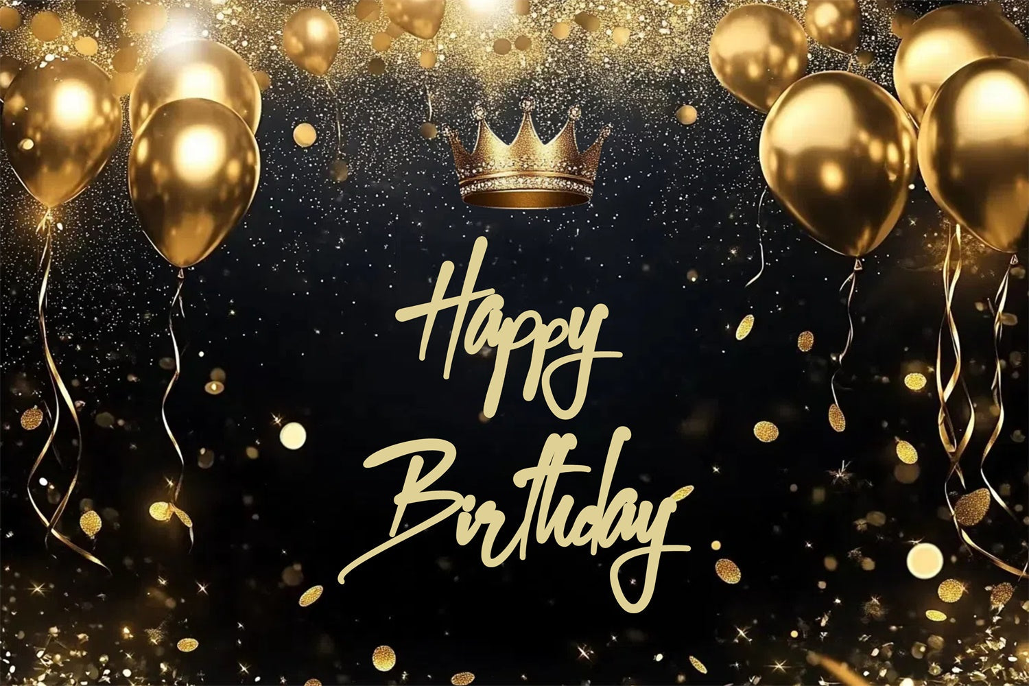 Custom Made Geburtstag Backdrops Glitter Konfetti Krone Backdrop CJJ3-217