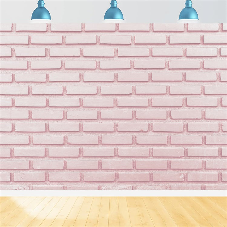 Rosa Backsteinmauer Backdrop Elegantes Baby Rosa Backstein Backdrop CJJ3-24