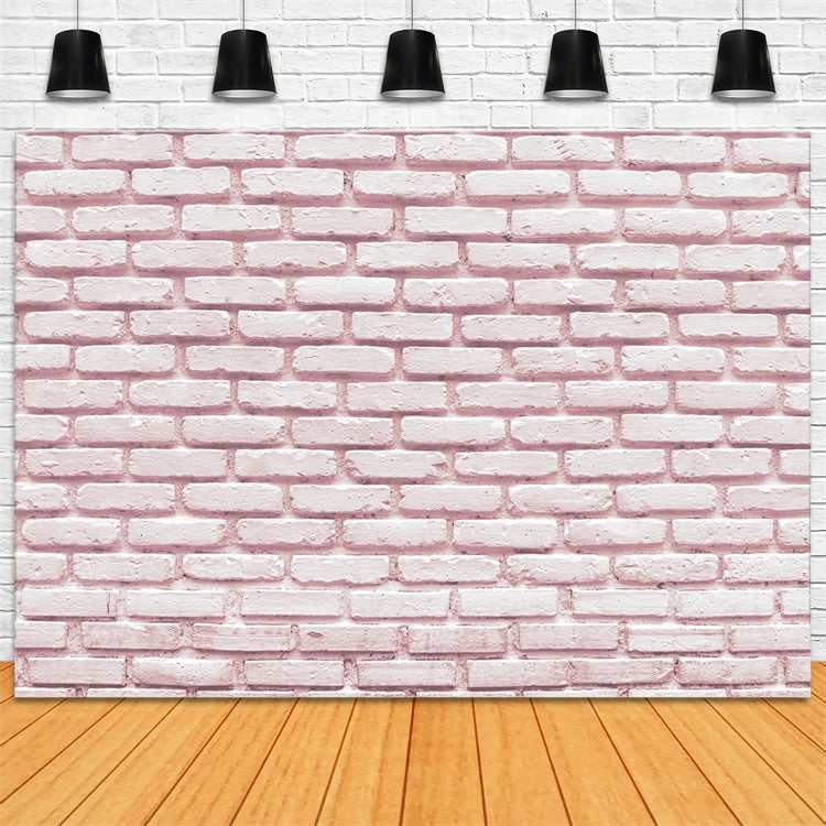 Rosa Backsteinmauer Backdrop Soft Vintage Rosa Backstein Backdrop CJJ3-25