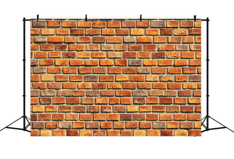 Backstein Backdrop Fotografie Rustikal Warm Tone Backstein Hintergrund CJJ3-27