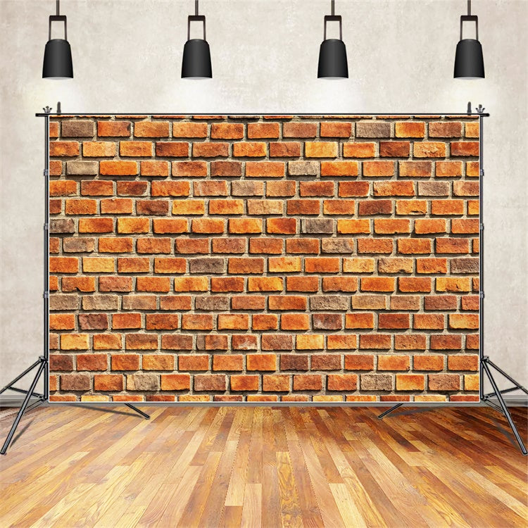 Backstein Backdrop Fotografie Rustikal Warm Tone Backstein Hintergrund CJJ3-27