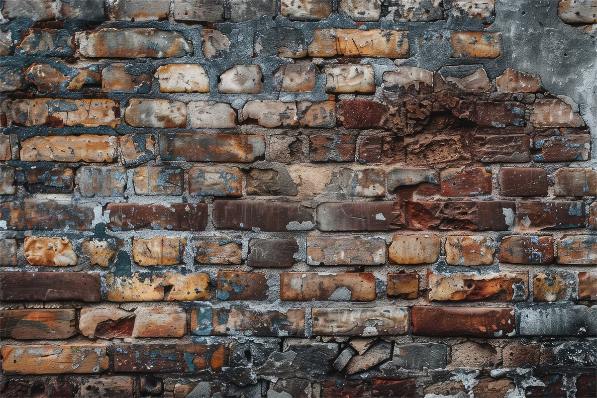 Backstein Backdrops Gealtert Rustikal Distressed Backstein Hintergrund CJJ3-36