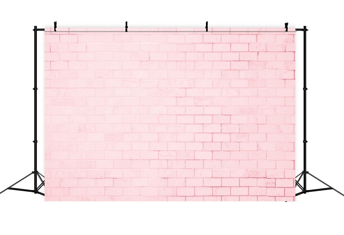Rosa Backsteinmauer Backdrop Vintage Pastell Backstein Muster Backdrop CJJ3-40