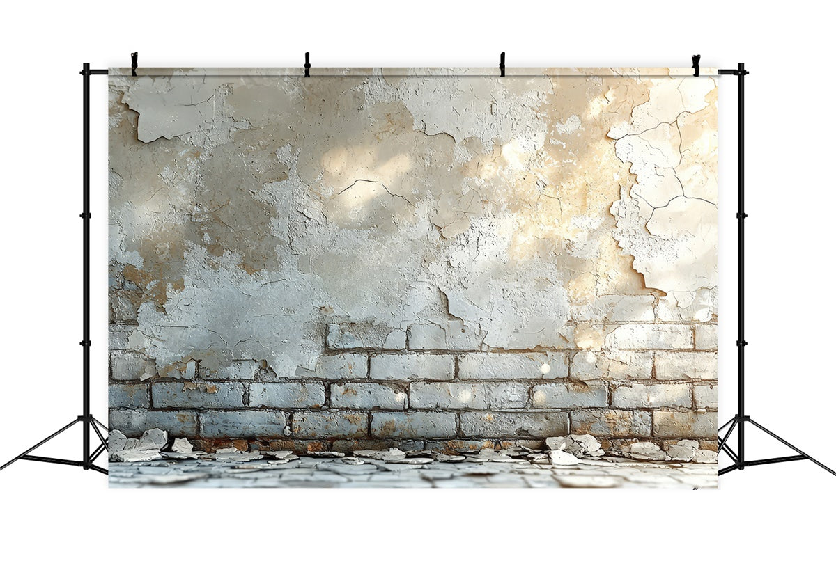 Ziegel Backdrops Rustikale Abgebrochene Farbe Ziegel Backdrop CJJ3-43