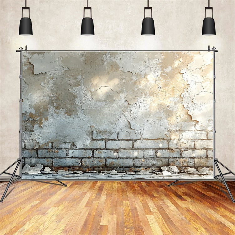 Ziegel Backdrops Rustikale Abgebrochene Farbe Ziegel Backdrop CJJ3-43