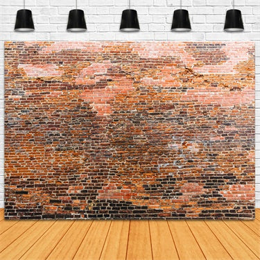 Backstein Backdrop Stoff Retro-Stil Variegated Brick Backdrop CJJ3-5