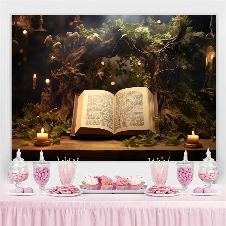 Welttag des Buches Backdrop Verzauberte Leseecke Backdrop CJJ3-53