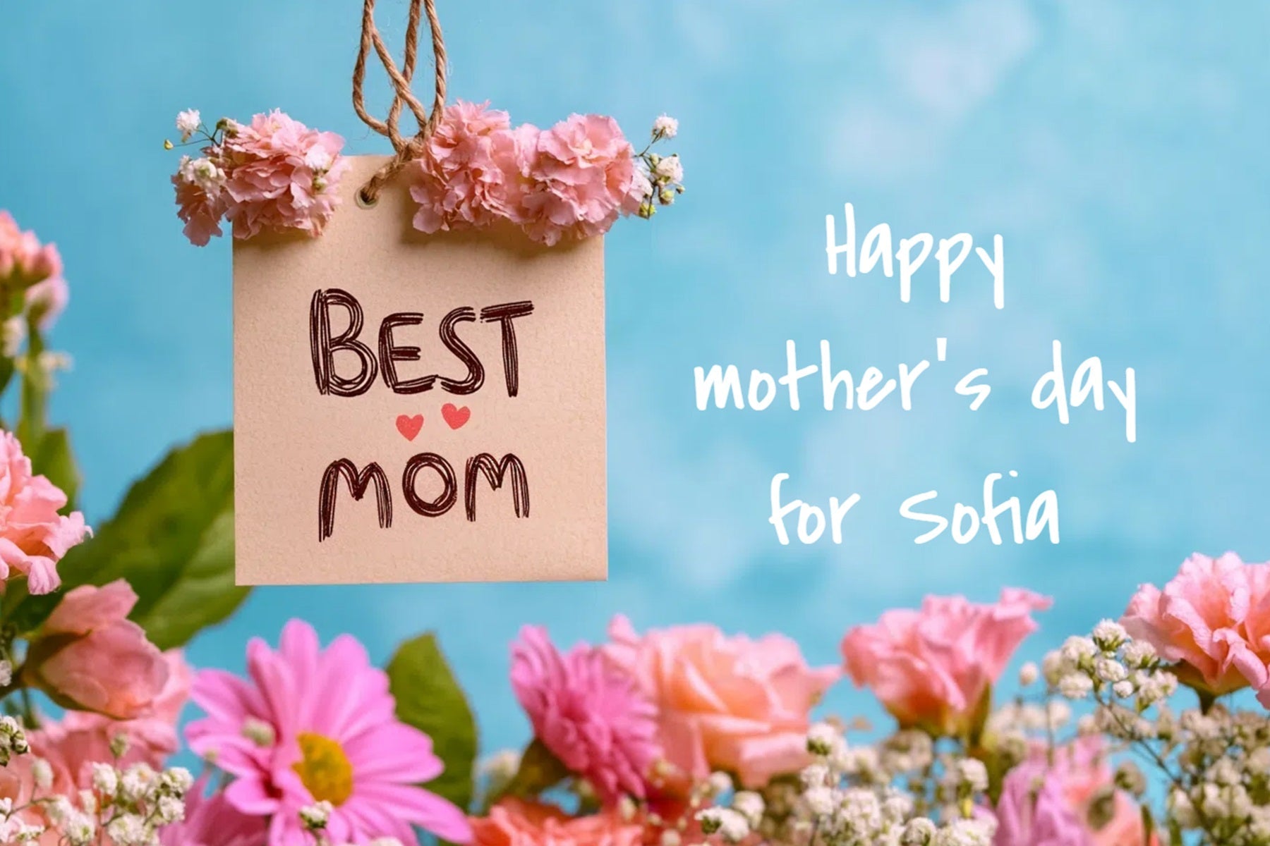 Mothers Day Fotohintergrund Floral Gratitude Personalisierter Hintergrund CSH-142