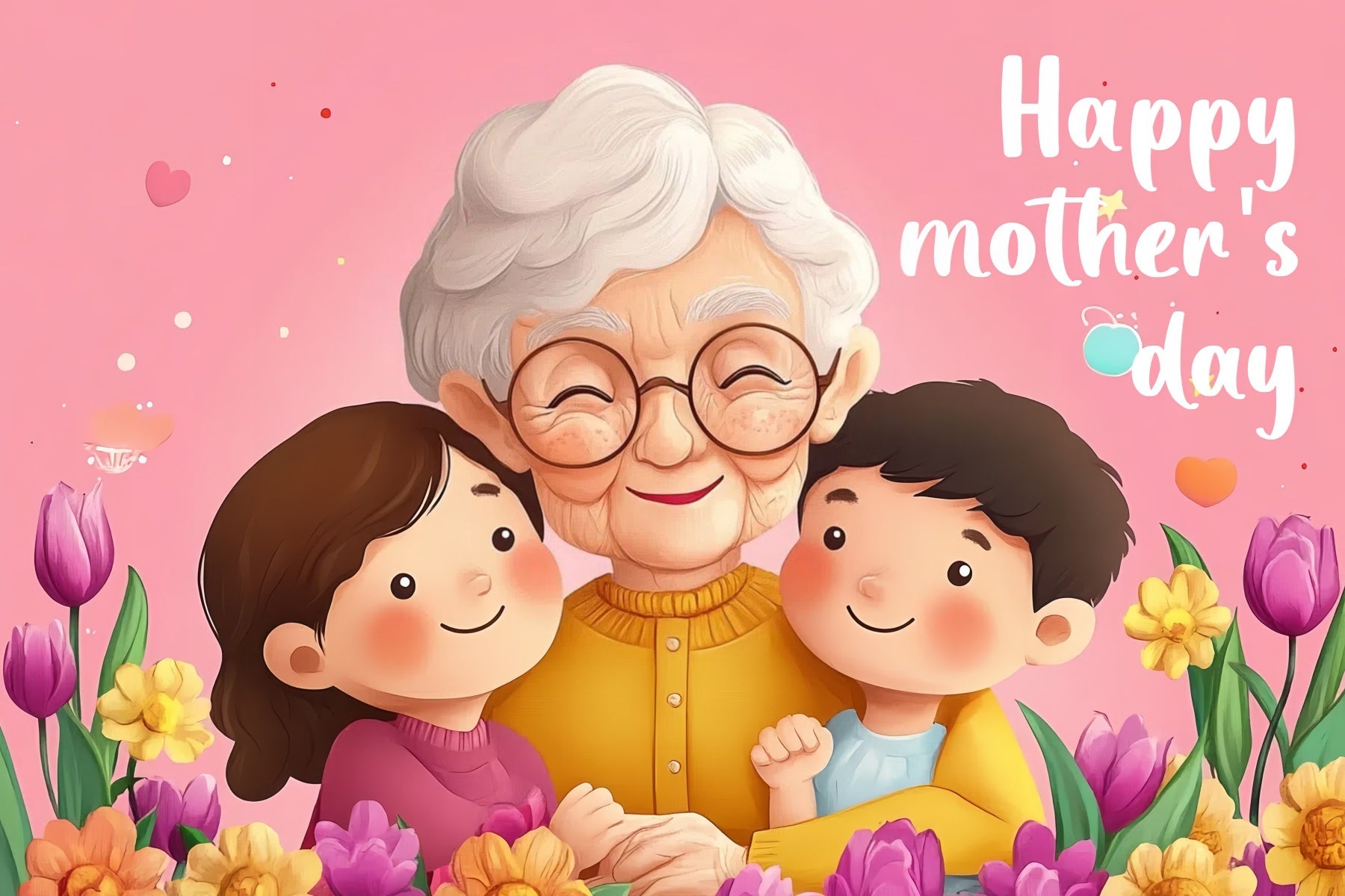 Muttertag Fotokulissen Warme Familie Umarmung Personalisierte Kulisse CSH-146