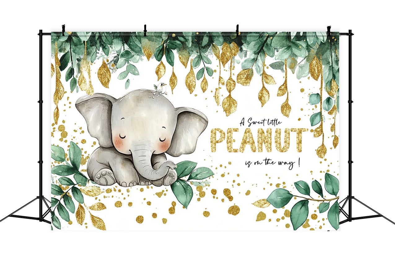 Elefant Hintergrund für Baby Dusche Feier Hintergrund CSH2-140