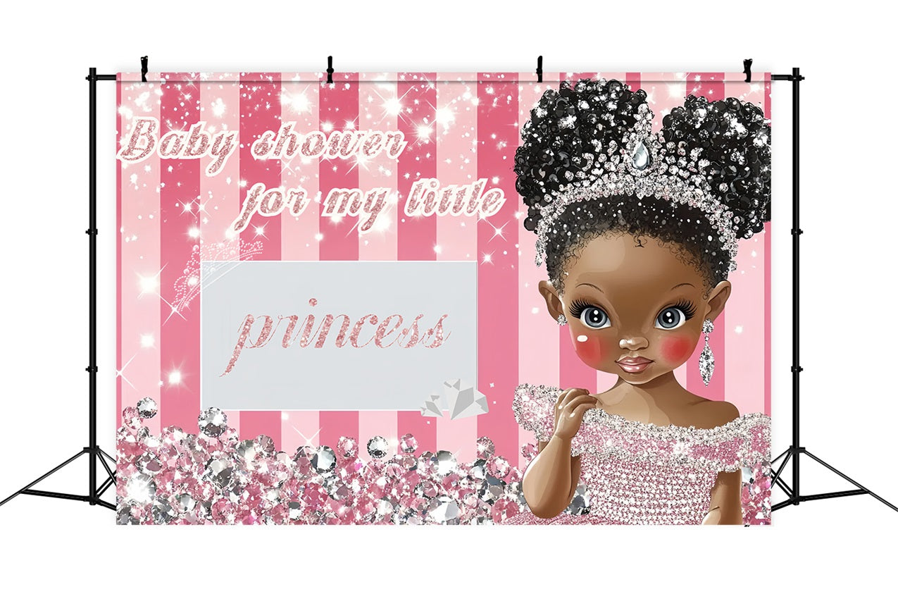 Prinzessin Baby Dusche Backdrop Sparkle Diamond Backdrop CSH2-147