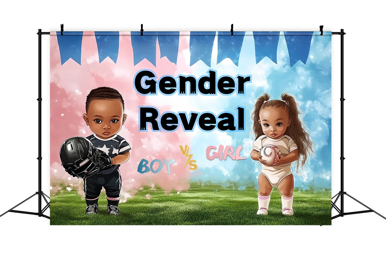 Sport Baby Dusche Hintergrund Hintergrund Geschlecht Reveal Hintergrund CSH2-152
