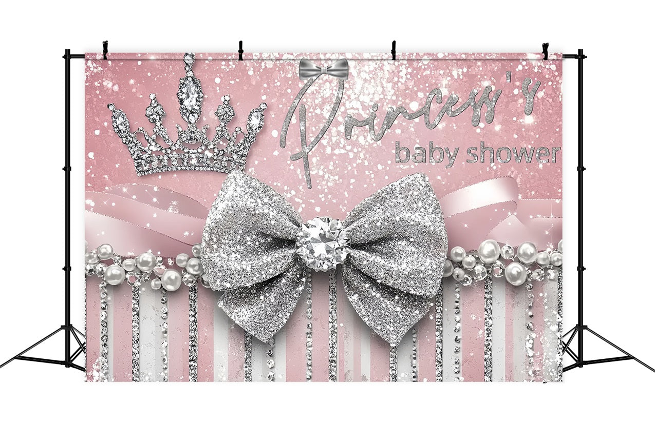 Baby Shower Foto Booth Hintergrund Glitter Prinzessin Krone Hintergrund CSH2-160