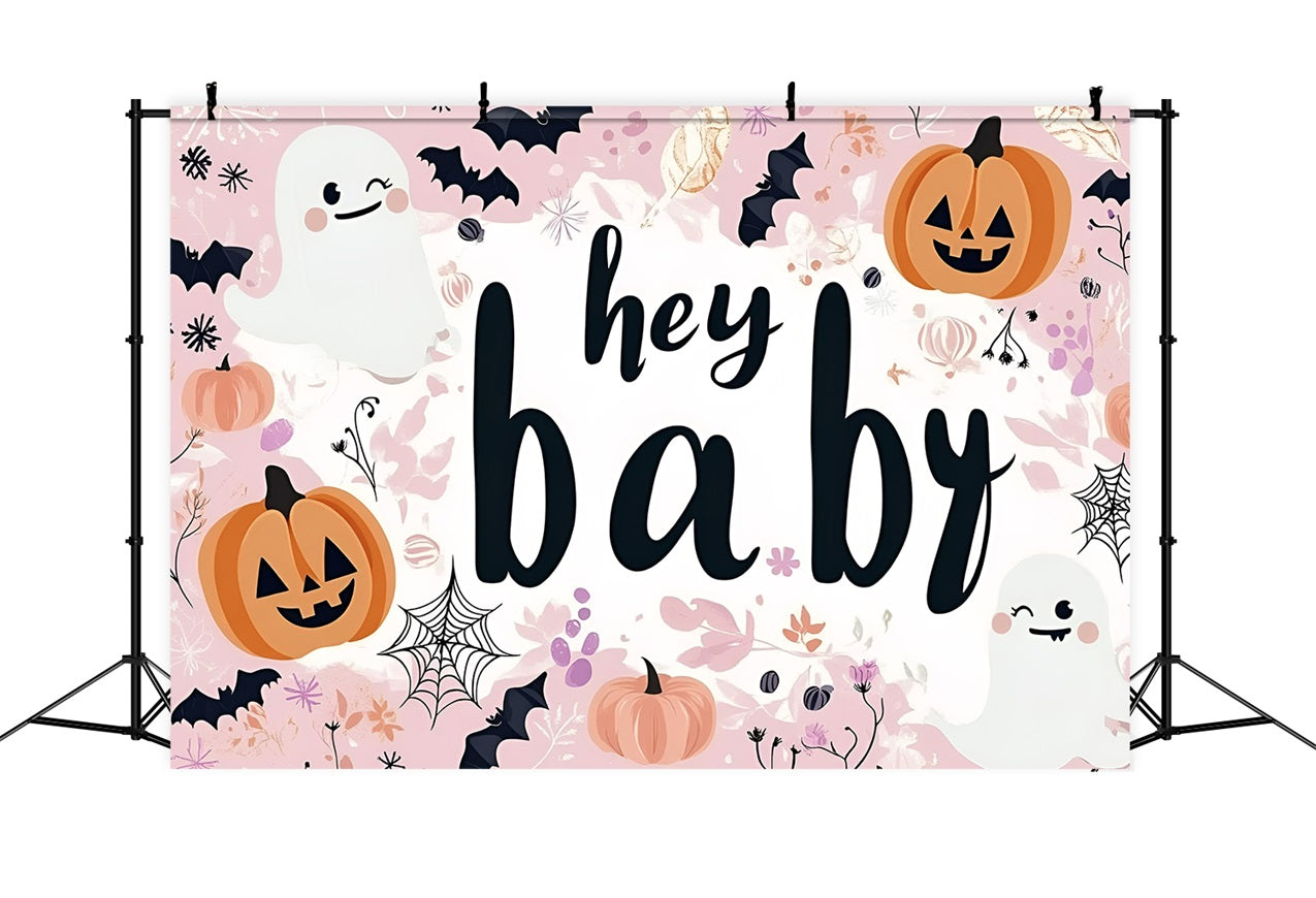 Backdrop Ideen Baby Shower Halloween Geister Kürbisse Fledermäuse Hintergrund CSH2-175