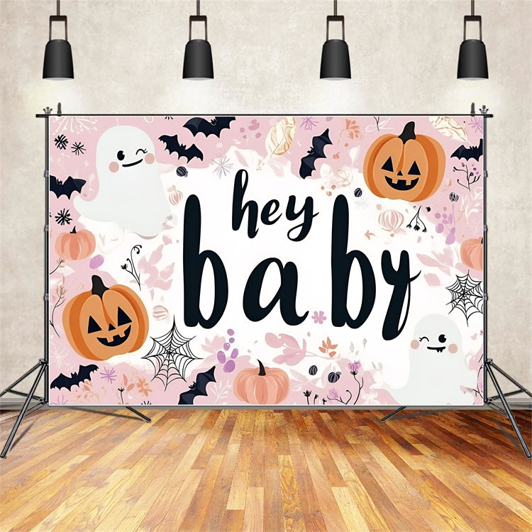 Backdrop Ideen Baby Shower Halloween Geister Kürbisse Fledermäuse Hintergrund CSH2-175
