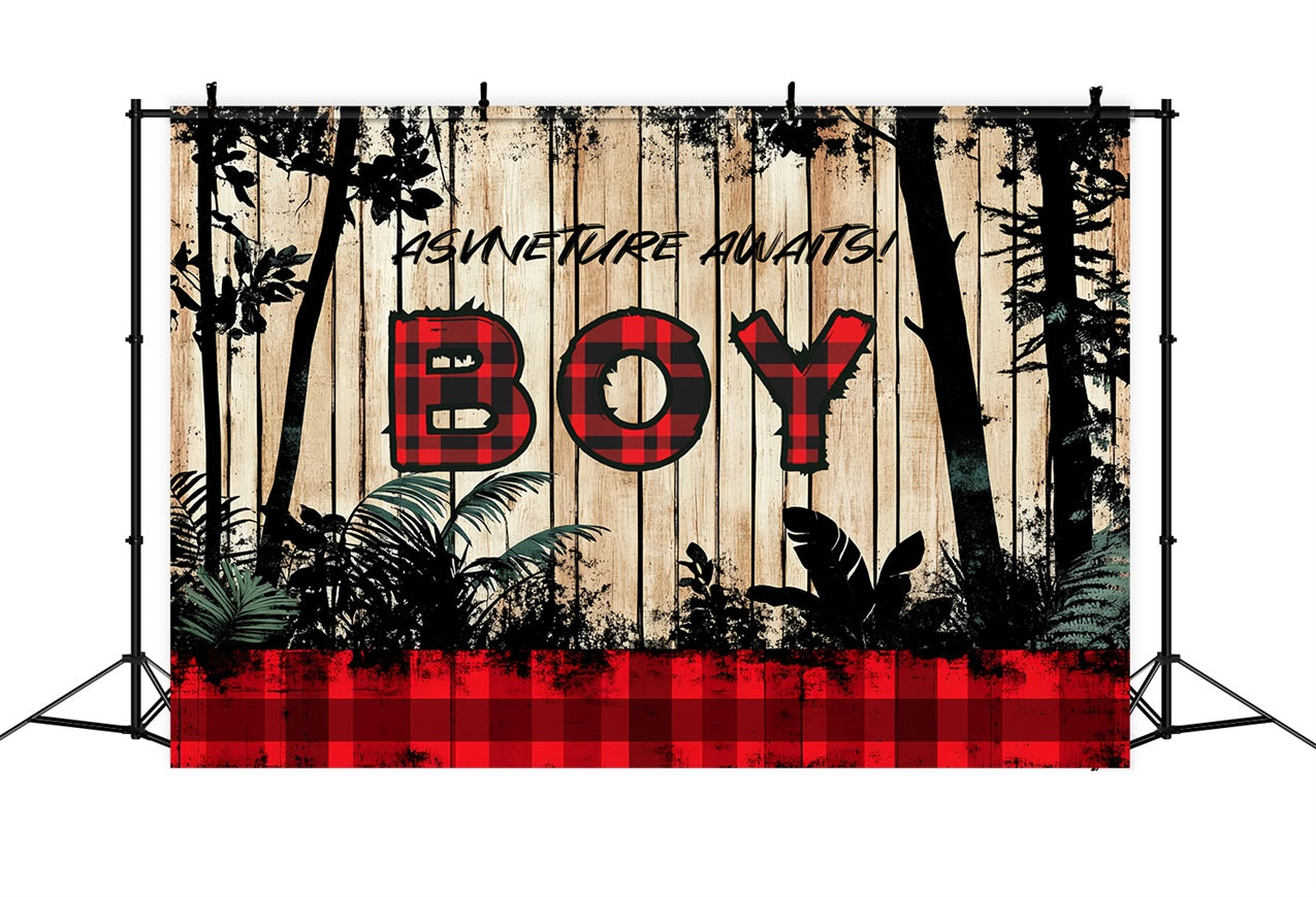 Backdrops für Baby Shower Gender Reveal Rustic Charm Backdrop CSH2-198